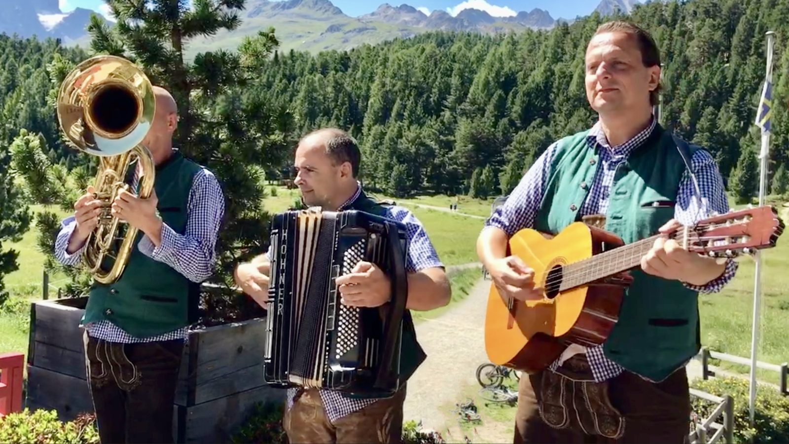 Elmar's oompah band performing
